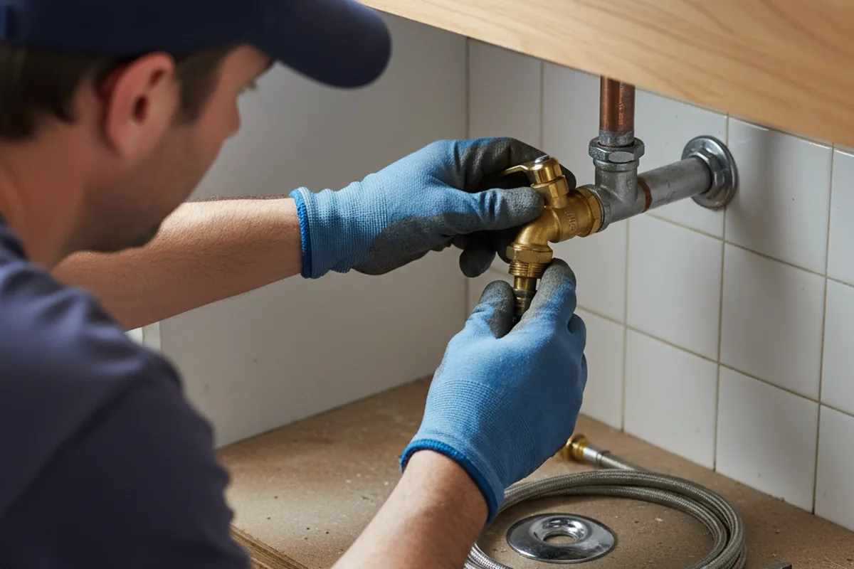 Shutoff valve and fitting work during Faucet and Fixture Repair in Hull